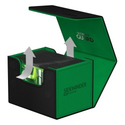 Deck Box - SideWinder 100+ - SYNERGY - Black&Green - XenoSkin