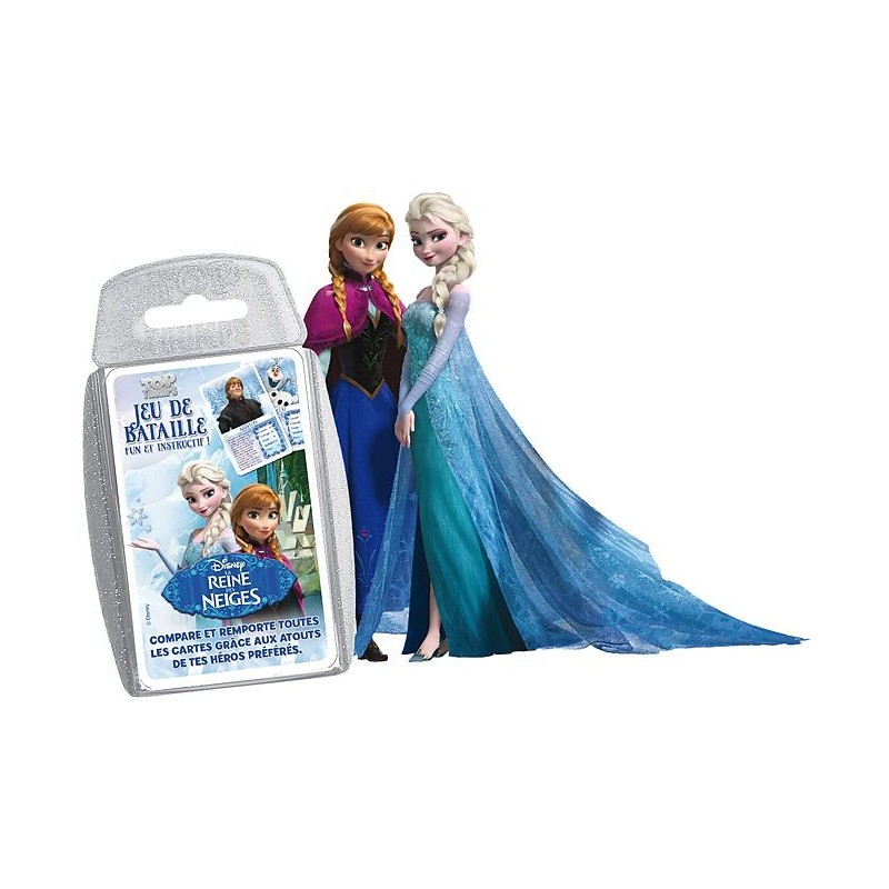 Bataille - Hasard - Pour enfants - Cartes - La Reine des Neiges - Top Trumps