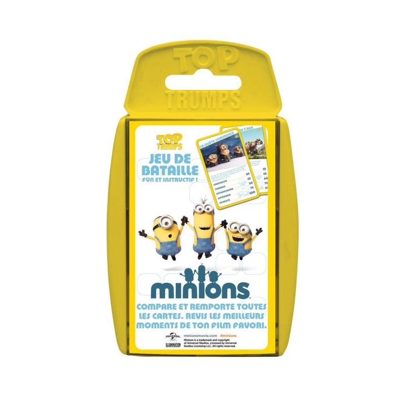 Bataille - Hasard - Pour enfants - Cartes - Minions - Top Trumps