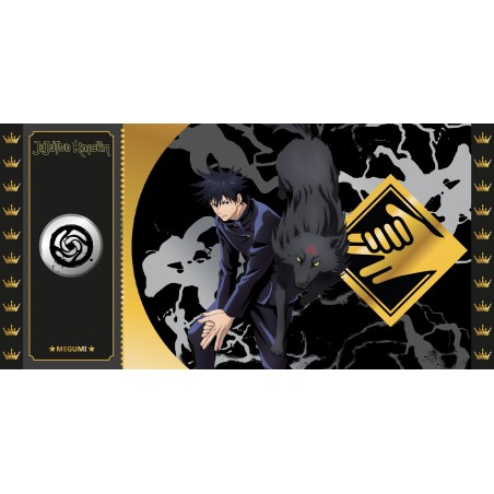 Collector Ticket - Golden Tickets Black Edition - Jujutsu Kaisen - "3000pcs Limited" - Megumi Fushiguro