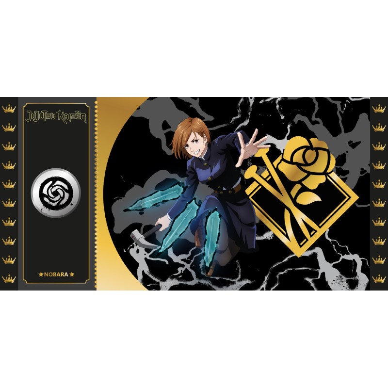 Ticket de collection - Golden Tickets Black Edition - Jujutsu Kaisen - "3000pcs Limited" - Nobara Kugisaki