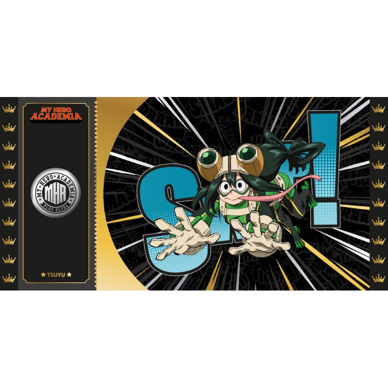 Ticket de collection - Golden Tickets Black Edition - My Hero Academia - "2000pcs Limited" - Tsuyu Asui