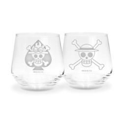 Glass - Set of 2 - One Piece - Ace & Luffy