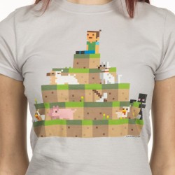T-shirt - Minecraft - Capybara Hilltop