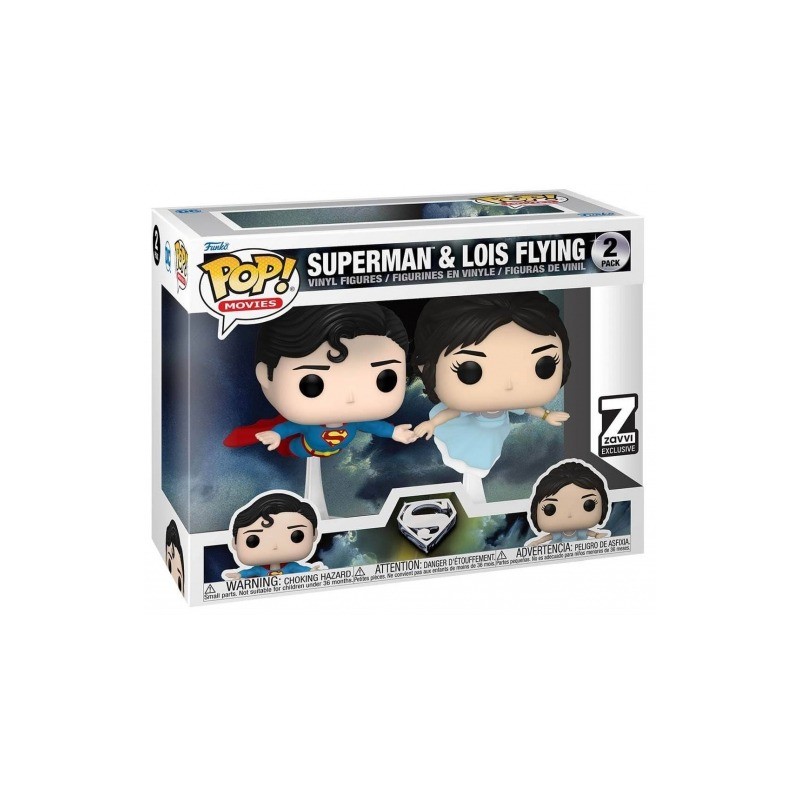 POP - DC Comics - Superman - Superman & Lois Flying - Zavvi Exclusive