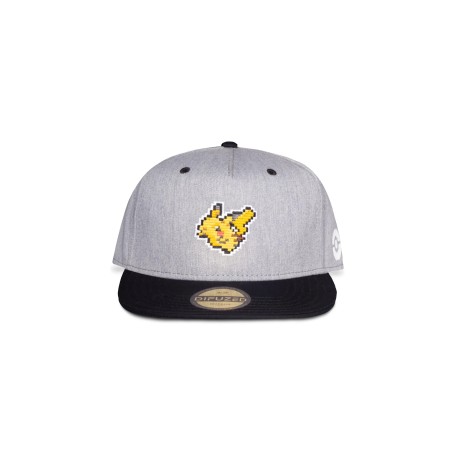 Casquette - Snap Back - Pokemon - Pikachu 8Bit