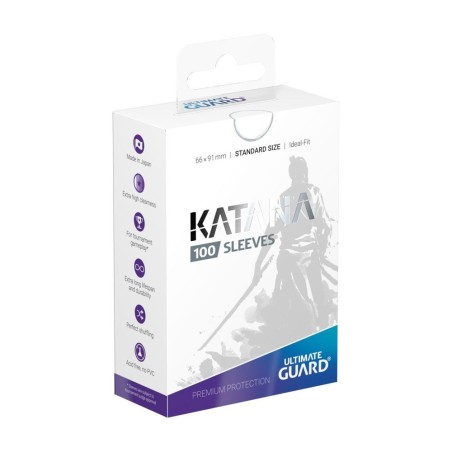 Sleeves - 100 Pcs - Katana - Standard - White