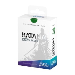 Sleeves - 100 Pcs - Katana - Standard - Green