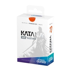 Sleeves - 100 Pcs - Katana - Standard - Orange