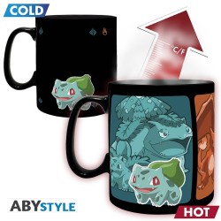 Mug - Thermo-réactif - Pokemon - Starters 1ère Génération
