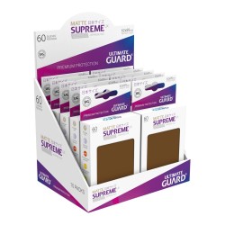 Sleeves - 60 Pieces - Supreme UX - Small - Matte Brown