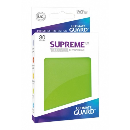 Sleeves - 80 Pieces - Supreme UX - Standard - Light Green