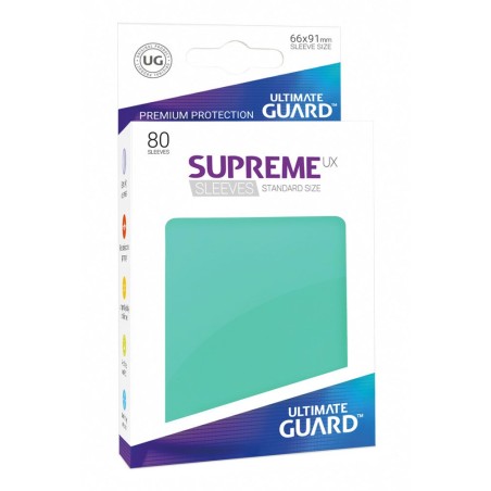 Protège-cartes - 80 Pièces - Supreme UX - Standard - Turquoise