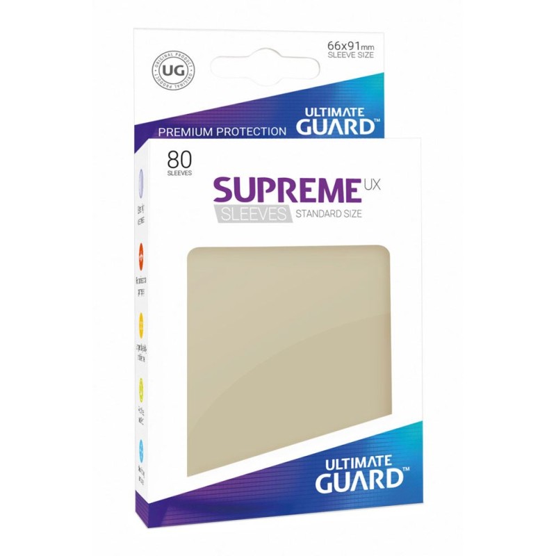 Sleeves - 80 Pieces - Supreme UX - Standard - Sand