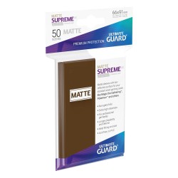 Sleeves - 50 Pieces - Supreme UX - Small - Matte Brown