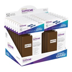 Protège-cartes - 50 Pièces - Supreme UX - Small - Marron Matte