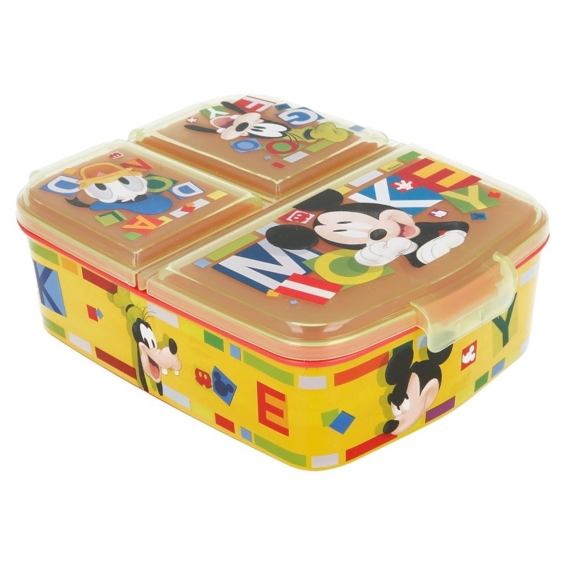 Boîte à repas - Multi compartiments - Mickey & ses amis - Mickey, Dingo & Donald