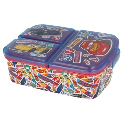 Lunch Box - Multi-compartment - Cars - Stickers