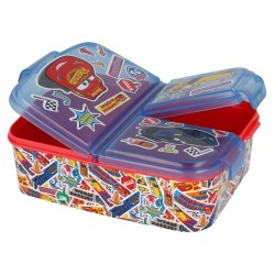 Lunch Box - Multi-compartment - Cars - Stickers