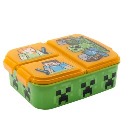 Lunch Box - Multi-compartment - Minecraft - Heroes - Bento Box