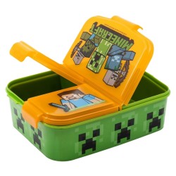 Boîte à repas - Multi compartiments - Minecraft - Bento Box - Heros