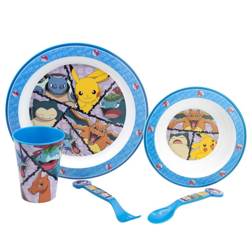 Set de vaisselle - Pokemon - Vaisselle - Attrapez-les Tous