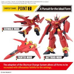 Maquette - High Grade - Macross - Fire Valkyrie Gundam with sound Booster - VF-19 custom