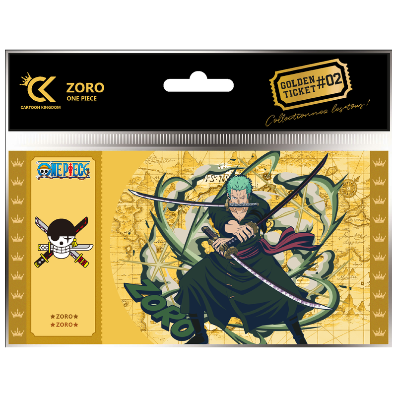 Ticket de collection - Golden Tickets Black Edition - One Piece - Roronoa Zoro
