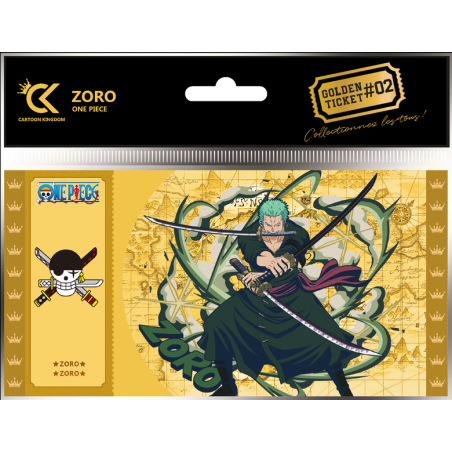 Ticket de collection - Golden Tickets Black Edition - One Piece - Roronoa Zoro