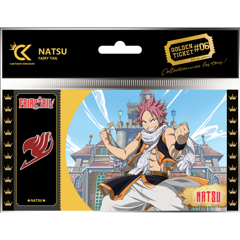 Ticket de collection - Golden Tickets Black Edition - Fairy Tail - Natsu Dragnir