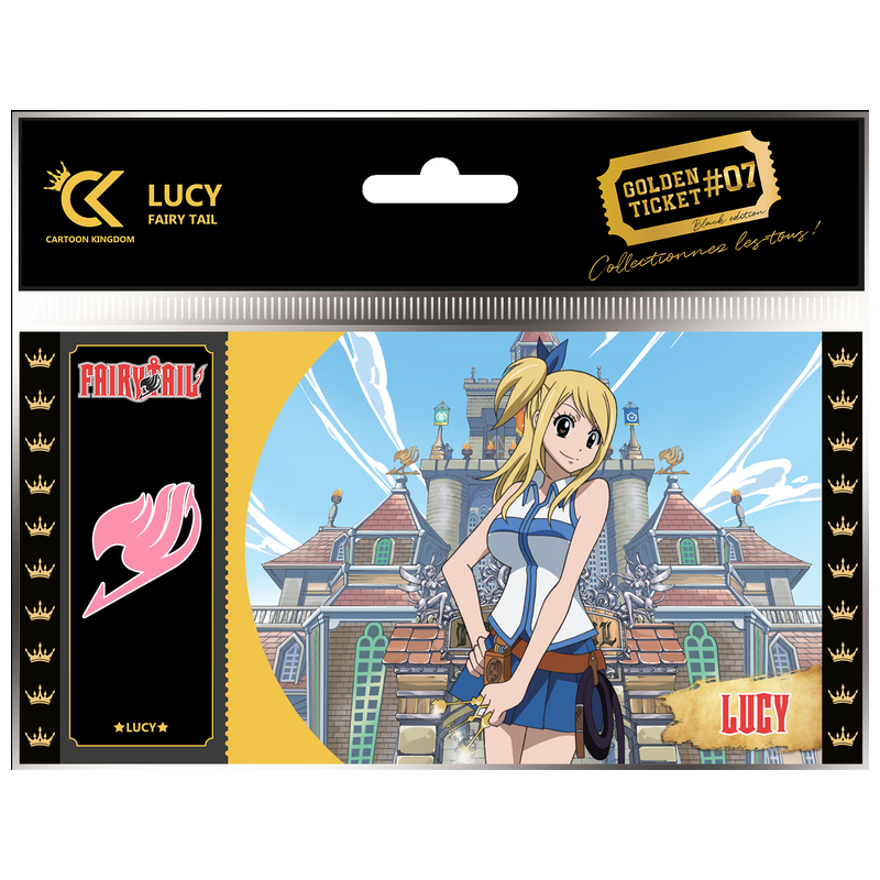 Ticket de collection - Golden Tickets Black Edition - Fairy Tail - Lucy Heartfilia