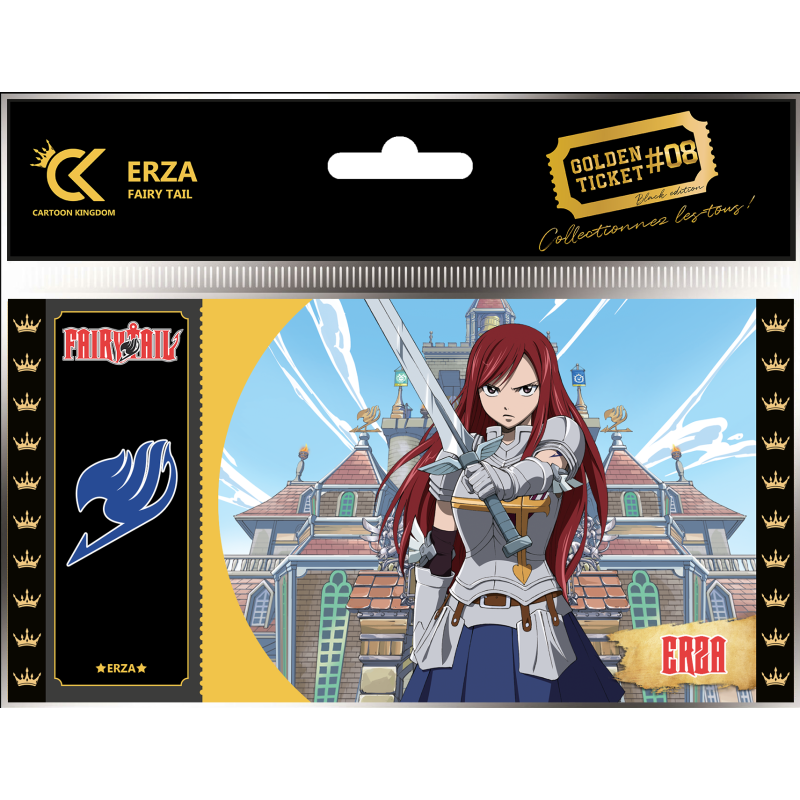 Ticket de collection - Golden Tickets Black Edition - Fairy Tail - Erza Scarlet
