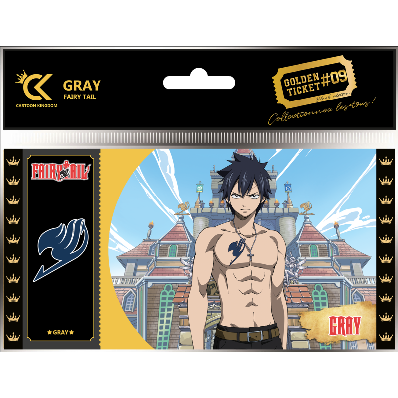 Collector Ticket - Golden Tickets Black Edition - Fairy Tail - Gray Fullbuster