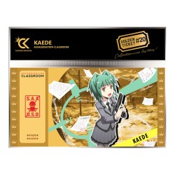Ticket de collection - Golden Tickets Black Edition - Assassination Classroom - Kaede Kayano