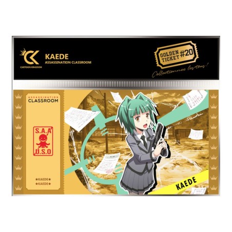 Collector Ticket - Golden Tickets Black Edition - Assassination Classroom - Kaede Kayano