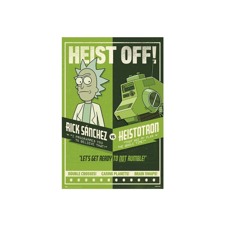 Poster - Rolled and shrink-wrapped - Rick & Morty - Heist off