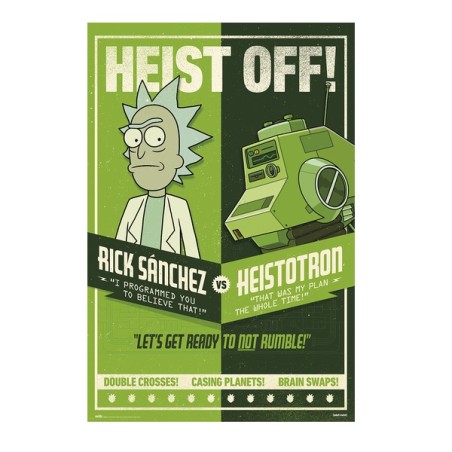 Poster - Rolled and shrink-wrapped - Rick & Morty - Heist off