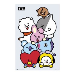 Poster - Roulé et filmé - BT21 - Mascottes