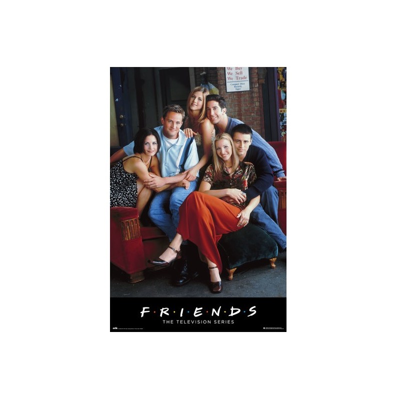 Poster - Roulé et filmé - Friends - Personnages