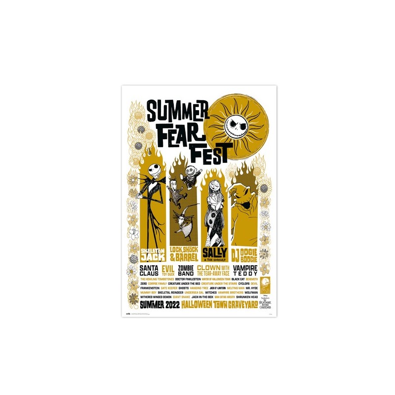 Poster - Rolled and shrink-wrapped - Nightmare Before Christmas - Summer Fear Fest