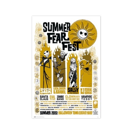 Poster - Rolled and shrink-wrapped - Nightmare Before Christmas - Summer Fear Fest