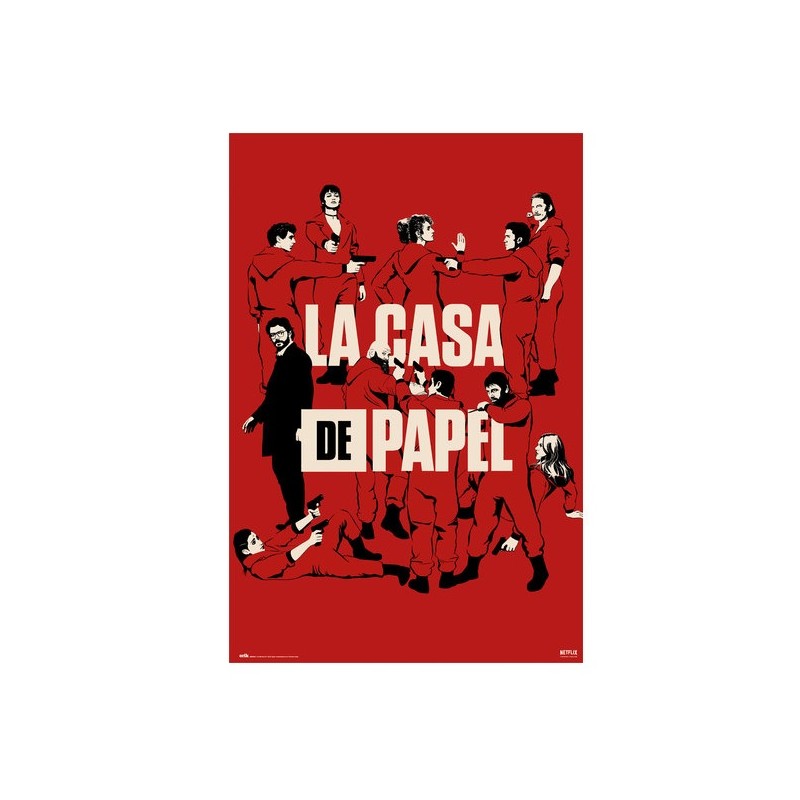 Poster - Rolled and shrink-wrapped - Money Heist - Characters