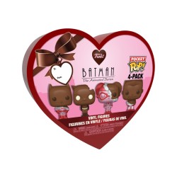 POP - Pack de 4 - Pocket POP - DC Comics - Saint-Valentin