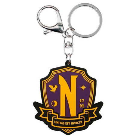 Keychain - Wednesday - Nevermore Emblem