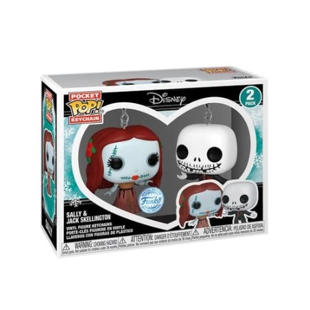 Porte-clefs - Pocket POP - L'Étrange Noël de Mr. Jack - Jack & Sally