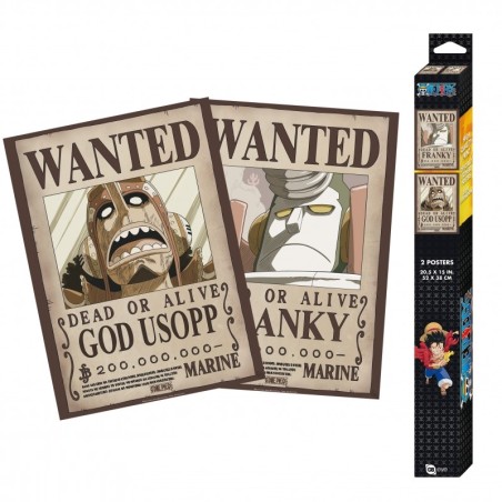 Poster - Pack de 2 - One Piece - Franky & Usopp