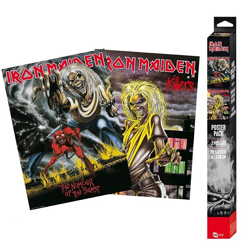 Poster - Pack de 2 - Iron Maiden - Killers & Number of the Beast