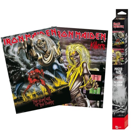 Poster - Pack de 2 - Iron Maiden - Killers & Number of the Beast