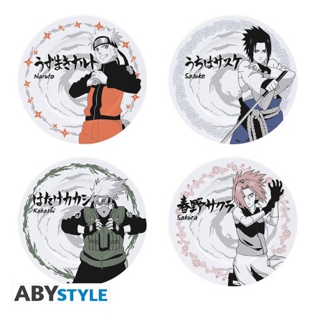 Plate - Set of 4 - Naruto - Characters