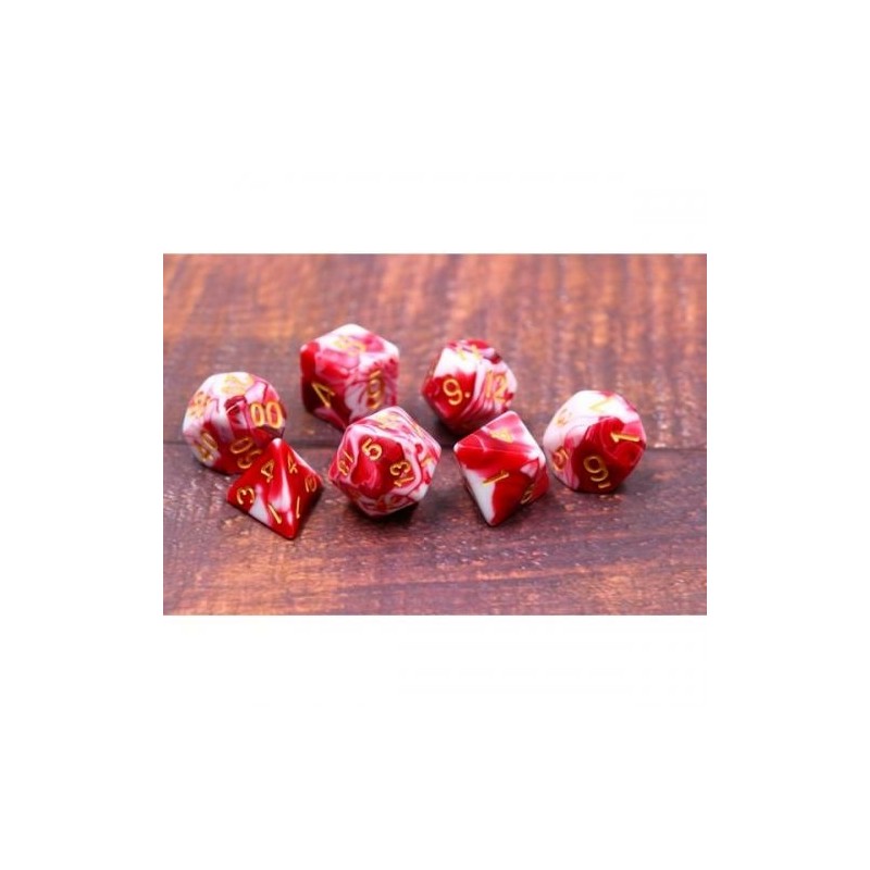Dice sets - Dices - "Cherry Cream" Color